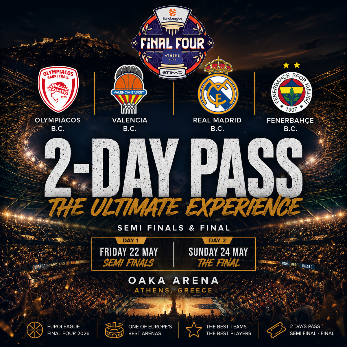 EuroLeague Final Four 2026 - 2 Day Pass